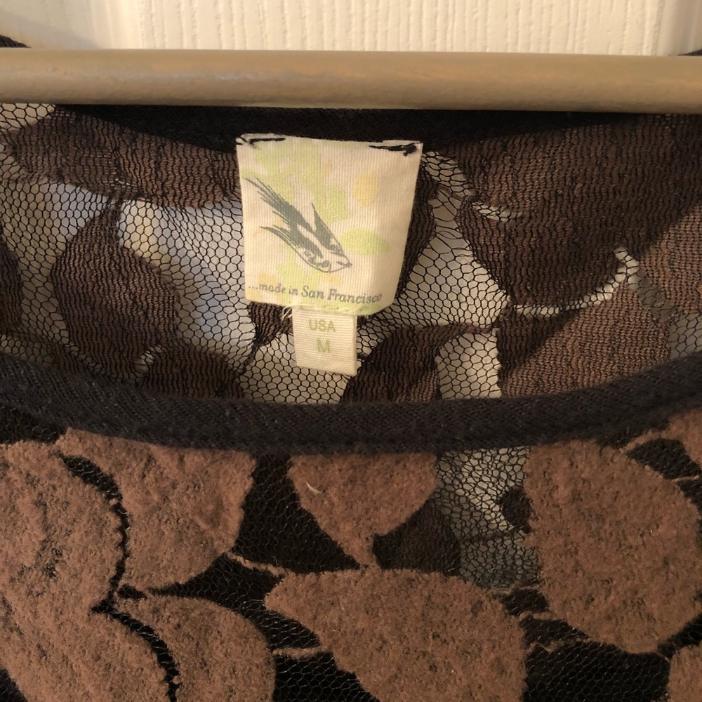 Anthropologie Weston Wear brown lace dress - Picture 3 of 6
